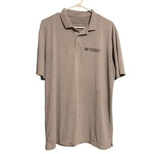 Gray Classic Polo Shirt with Soft Texture